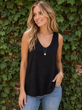 French Connection Scoop Neck Tank Top